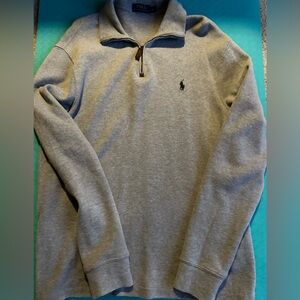 Polo by Ralph Lauren Men's Zip-Up Sweater in Gray